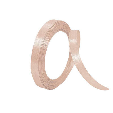 10mm Width Satin Hair Ribbon Wedding Party Decoration Gift Banquet 5m - Light Blonde.