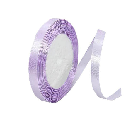10mm Width Satin Hair Ribbon Wedding Party Decoration Gift Banquet 5m - Light Blonde.