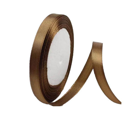 10mm Width Satin Hair Ribbon Wedding Party Decoration Gift Banquet 5m - Light Blonde.