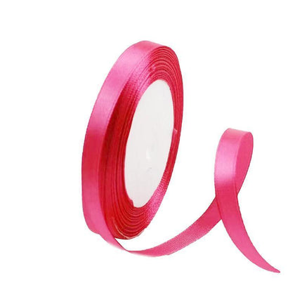 10mm Width Satin Hair Ribbon Wedding Party Decoration Gift Banquet 3m - Violet.