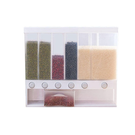 Wall-mounted Automatic Rice Dispenser Sealed Grain Plastic Storage Tank Grain.
