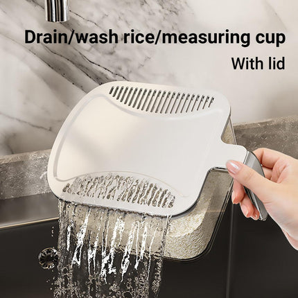 Rice Cereal Dispenser 10KG Grain Container Auto Food Storage Box Measuring Cup.