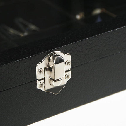 Black Jewellery Box with Lid Dustproof Necklace Ring Earring Storage Display Box.