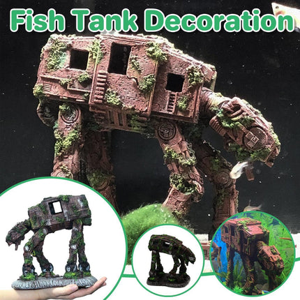 Aquascape Car Theme Fish Tank Ornament Decoration Resin Aquarium Landscape Decor.