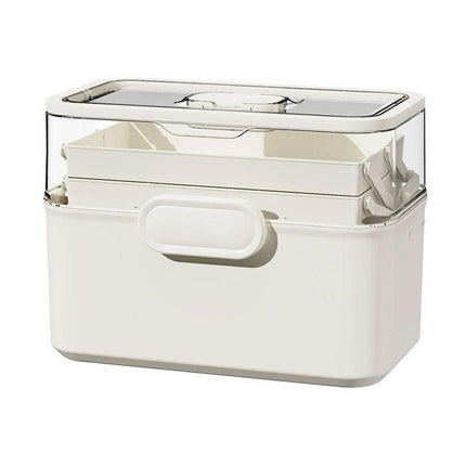 Large Capacity 3 Layer Medicine Box Family Medical Storage Case First Aid Supply.