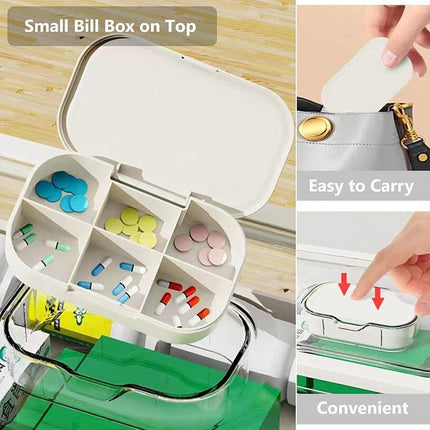 Large Capacity 3 Layer Medicine Box Family Medical Storage Case First Aid Supply.