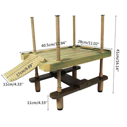 Durable Turtle Dock for Aquatic Turtles and Reptiles.