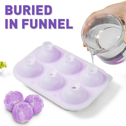 Large Ice Cube Tray Rose Maker Silicone Mold Whiskey Chocolate Jelly Mould DIY - Black.