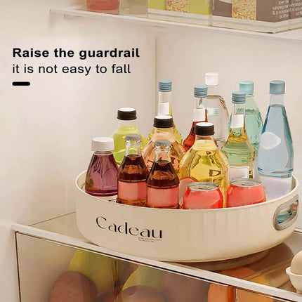 Kitchen Rotating Spice Rack Storage Organizer Multifunctional Round Tray Holder.