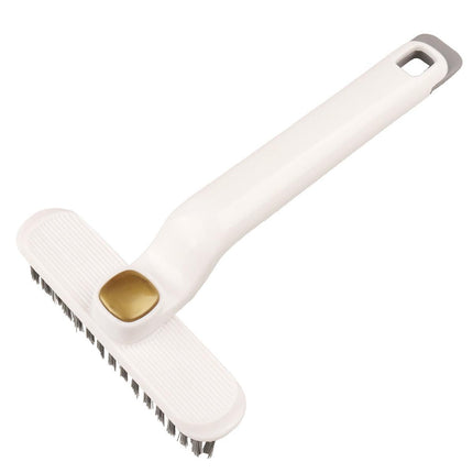 Multi-Functional Rotary Cleaning Brush Hard Bristle Slot Seam Wall Tile Brush - Purple.