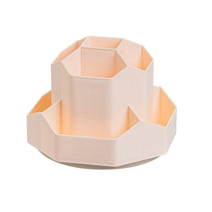 360 Degree Rotating Large Capacity Pen Holder Plastic Desktop Office Student Organizer.