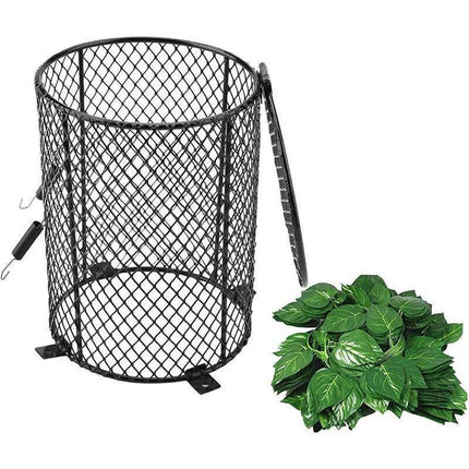Round Reptile Heat Lamp Light Bulb Mesh Cage Protector  Enclosure 11.5X15.5Cm Au.
