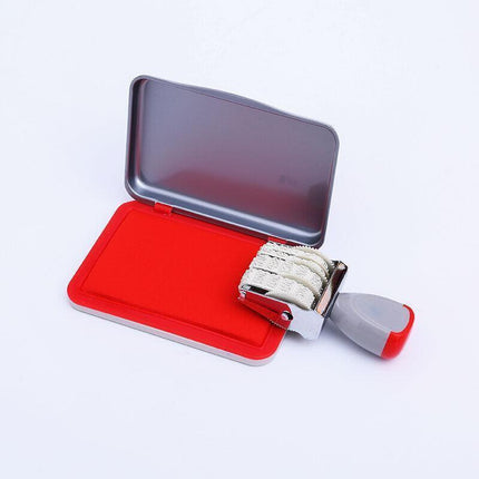 Ink Pad for Rubber Stamps and Fingerprint Crafts Non Toxic Ink for Office and DIY Use - Blue.