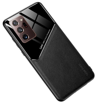 For Samsung Galaxy S21 S22 Note 20 Ultra Plus S20 FE Leather Case Black - For Samsung S30 Plus/S21 Plus.