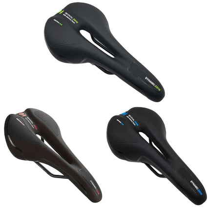 MTB Saddle Hollow Comfort Bicycle Seat Universal Cushion Soft Riding Saddle - Red.