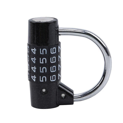 4 Digit Combination Padlock Wide Shackle Password Lock for Locker or Luggage - Blue.