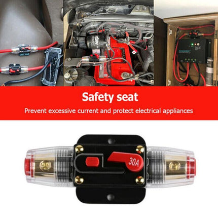 20-150Amp Circuit Breaker Dual Battery Ip67 Waterproof Fuse Manual Reset 12V 24V - 20AMP.