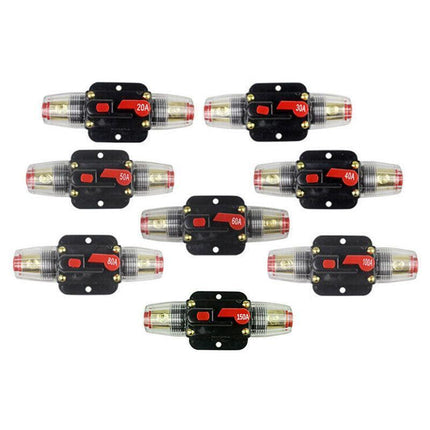 20-150Amp Circuit Breaker Dual Battery Ip67 Waterproof Fuse Manual Reset 12V 24V - 50AMP.