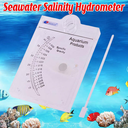 Seafood Fish Tank Seawater Hydrometer Salinometer Salinity Tester for Aquarium.