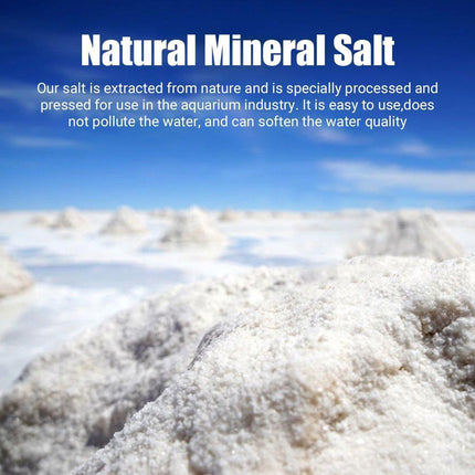 Aquarium Sea Salt Water Treatment Universal Powder For Fish Tank Purification - Yellow.
