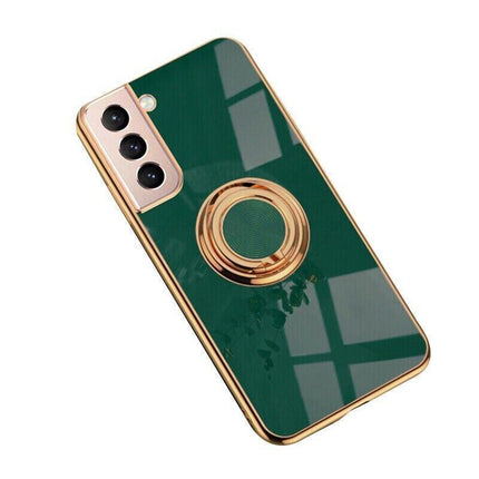 Dark Green Shockproof Ring Holder Case Cover for Samsung S22 Ultra S22 Plus Note 20 - Samsung Galaxy A32 5G.