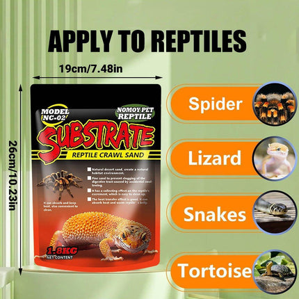 Pet Sand for Tortoises Snakes Lizards Spiders Multi-colour Reptile Habitat Decor - Grey Blue.