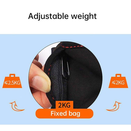 Adjustable Sandbag Gaiter Weight Training Gear for Running and Sports Fitness - Pair of Sandbags (2 x 1.5kg).