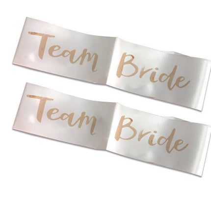 Bridal Party Sash Rose Gold Bride Bridesmaid Maid Honour Mother Hens Night Wear - Maid Of Honour.