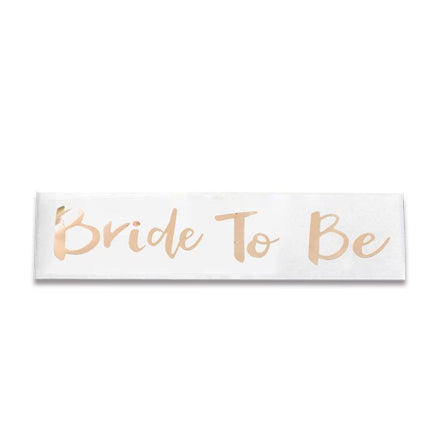 Bridal Party Sash Rose Gold Bride Bridesmaid Maid Honour Mother Hens Night Wear - Maid Of Honour.