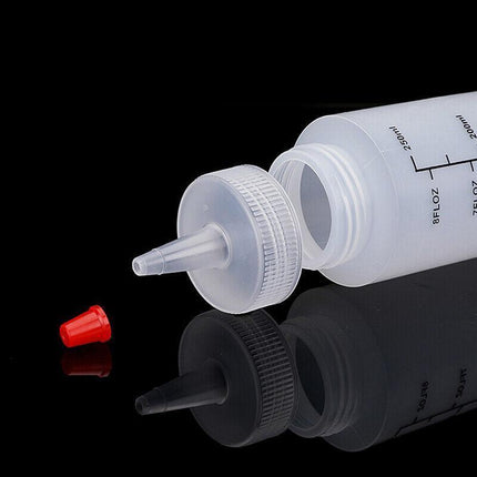 Squeeze Condiment Dispenser Bottles 250ml 500ml Sauce Craft Use Set of 6 - 250ML.
