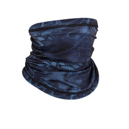 Sunblock Ice Silk Breathable Bandana Bib Face Scarf Fishing Biker Sport Headgear - Black.