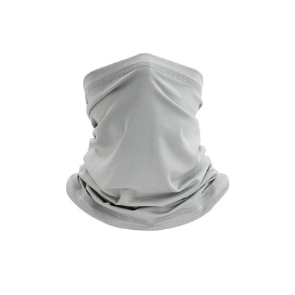 Sunblock Ice Silk Breathable Bandana Bib Face Scarf Fishing Biker Sport Headgear - Black Python.