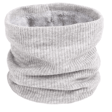 Fleece Neck Warmer Thermal Tube Scarf Winter Snood Hat for Men Women Outdoor - Green.
