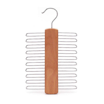 2PCS Double Hook Silk Scarf Towel Rack Organizer Tie Hanger Closet Storage.