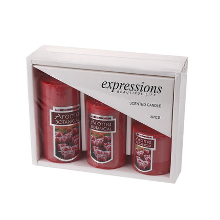 Classic Simple Cylindrical Scented Candles for Home Use Aromatherapy Decoration - Purple.
