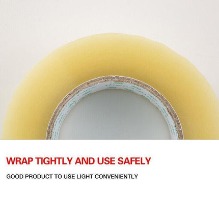 Clear Packing Tape 48mm x 100m for Carton Sealing 6 to 48 Rolls - 6 Rolls.