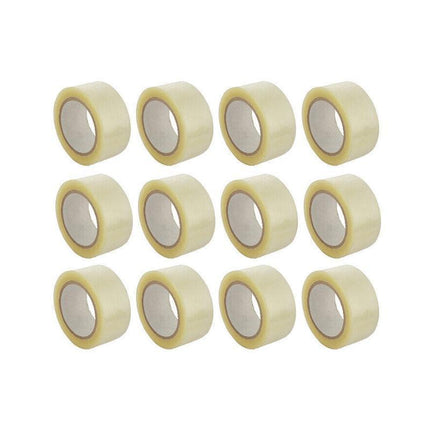 Clear Packing Tape 48mm x 100m for Carton Sealing 6 to 48 Rolls - 6 Rolls.