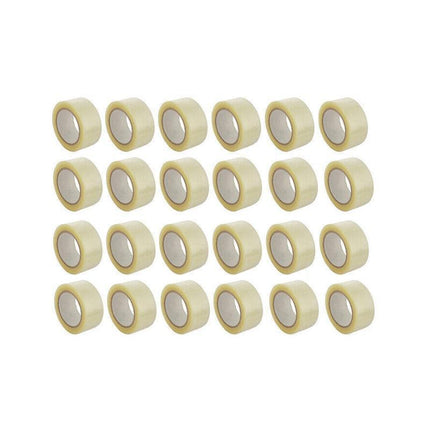 Clear Packing Tape 48mm x 100m for Carton Sealing 6 to 48 Rolls - 6 Rolls.