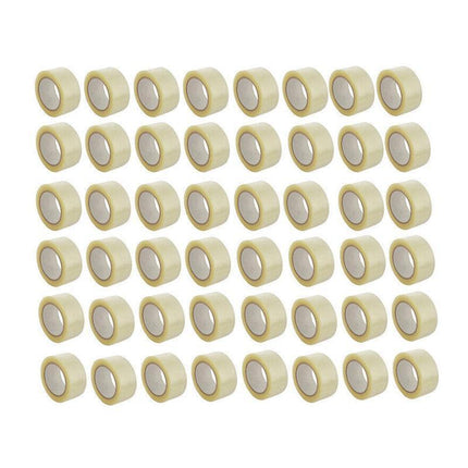 Clear Packing Tape 48mm x 100m for Carton Sealing 6 to 48 Rolls - 6 Rolls.