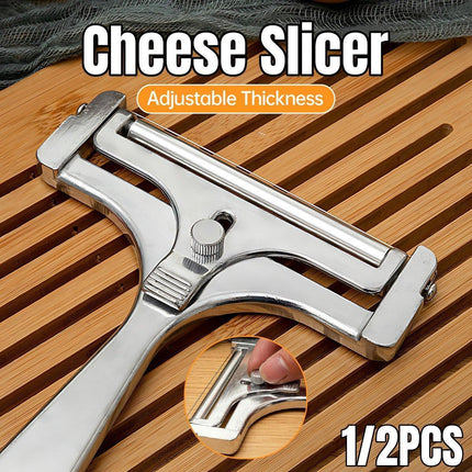 1/2 PCS Butter Cheese Grater Slicer Scraper Stainless Steel Kitchen Gadget Tool - 2PCS.