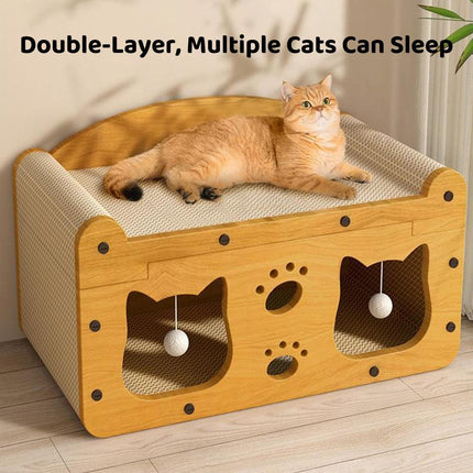 Cat Scratching Board Nest All in One Wear Resistant House Cat Scratching Toy.