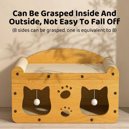 Cat Scratching Board Nest All in One Wear Resistant House Cat Scratching Toy.