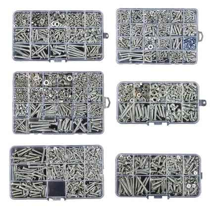 Household Self-tapping Screw Nut Gasket Box Set Multi-purpose Screw Assortment - F.