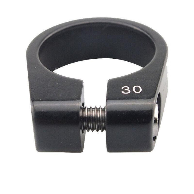 30mm Bike Seatpost Clamp Screw Lock for Balance Bike Fixie and MTB.