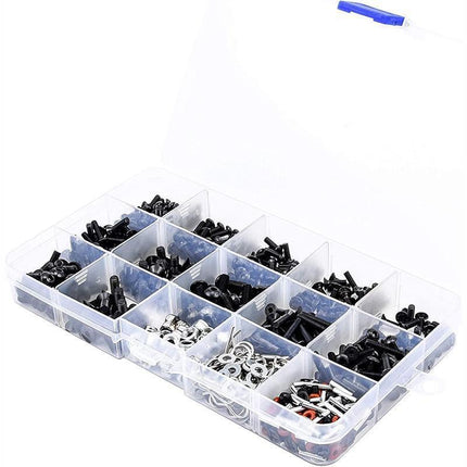 500PCS/Set RC Screws Box Repair Tool Kit for 1/10 HSP RC Car DIY Accessories.
