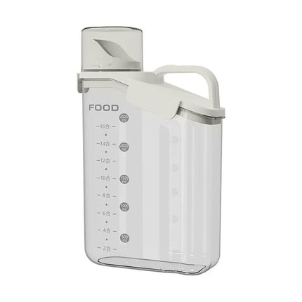 2Sizes Portable Transparent Grain Storage Jar Cat Food Rice Snack Tea Container - 2000ML.