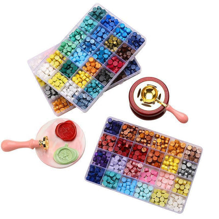 600 X Colour Sealing Wax Mix Metallic Stick Beads Stamp Seal Candle Envelope VIC - Macaron Color.