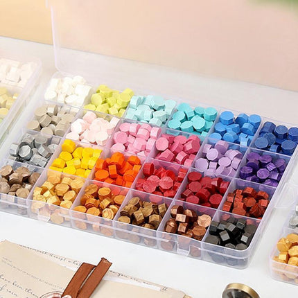 600 X Colour Sealing Wax Mix Metallic Stick Beads Stamp Seal Candle Envelope VIC - Macaron Color.