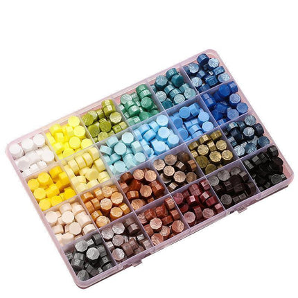 600 X Colour Sealing Wax Mix Metallic Stick Beads Stamp Seal Candle Envelope VIC - Macaron Color.