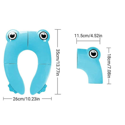 Blue Kids Toilet Seat Washer Portable Baby Training Seat for Easy Potty Training.